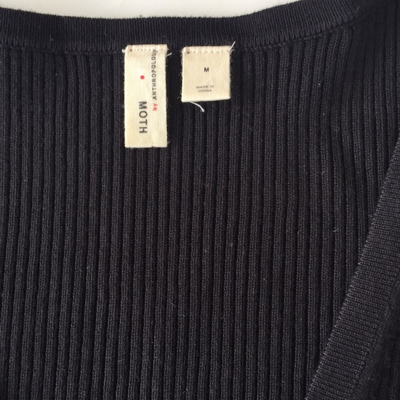 Anthropologie Moth Ribbed Fitted Cardigan - Picture 4 of 7